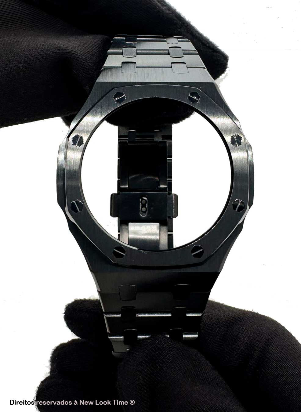 Pulseira de G-Shock Genérica em Metal Preto Para Linha GA-2100 GA-2110 e GAB-2100