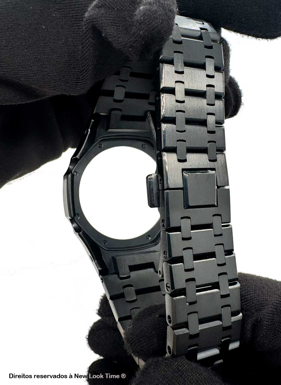 Pulseira de G-Shock Genérica em Metal Preto Para Linha GA-2100 GA-2110 e GAB-2100