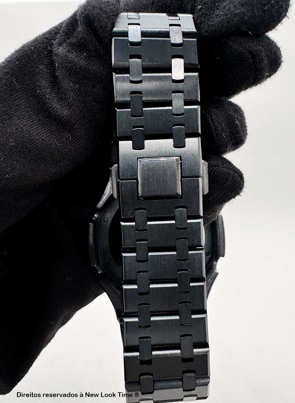 Pulseira de G-Shock Genérica em Metal Preto Para Linha GA-2100 GA-2110 e GAB-2100