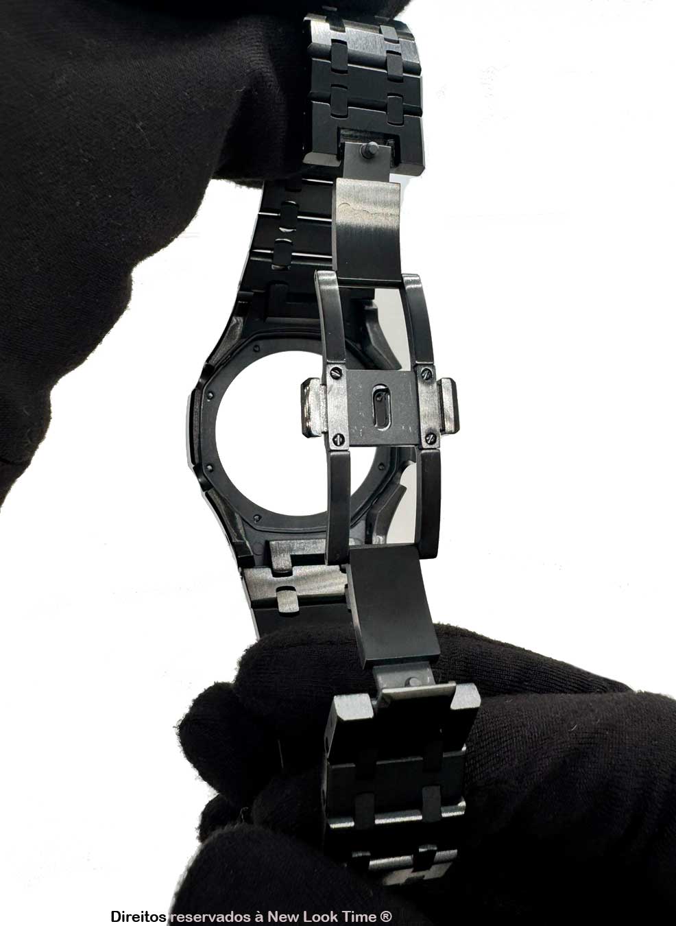 Pulseira de G-Shock Genérica em Metal Preto Para Linha GA-2100 GA-2110 e GAB-2100