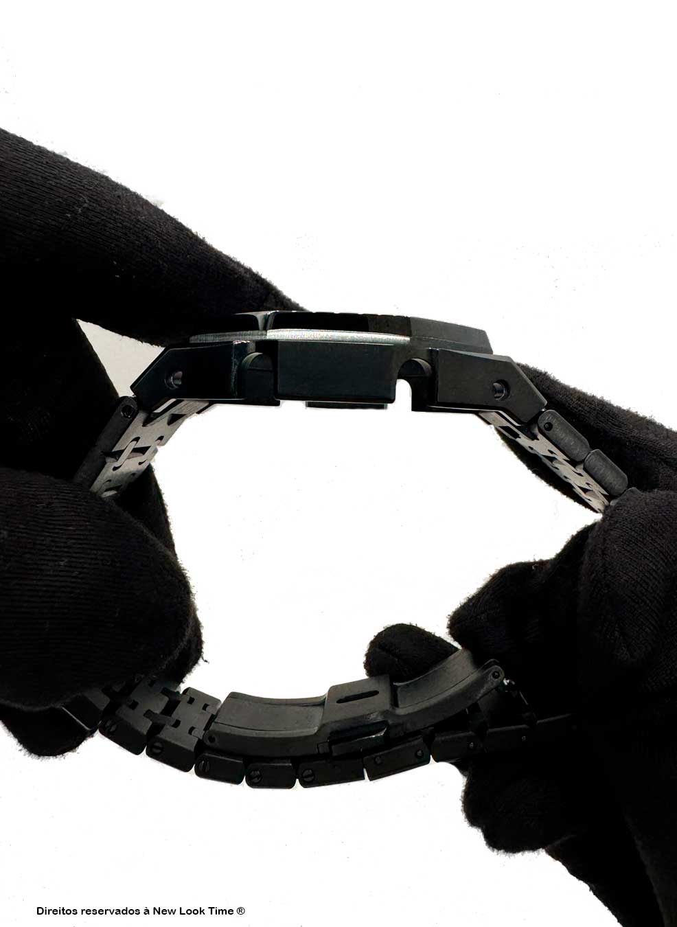 Pulseira de G-Shock Genérica em Metal Preto Para Linha GA-2100 GA-2110 e GAB-2100