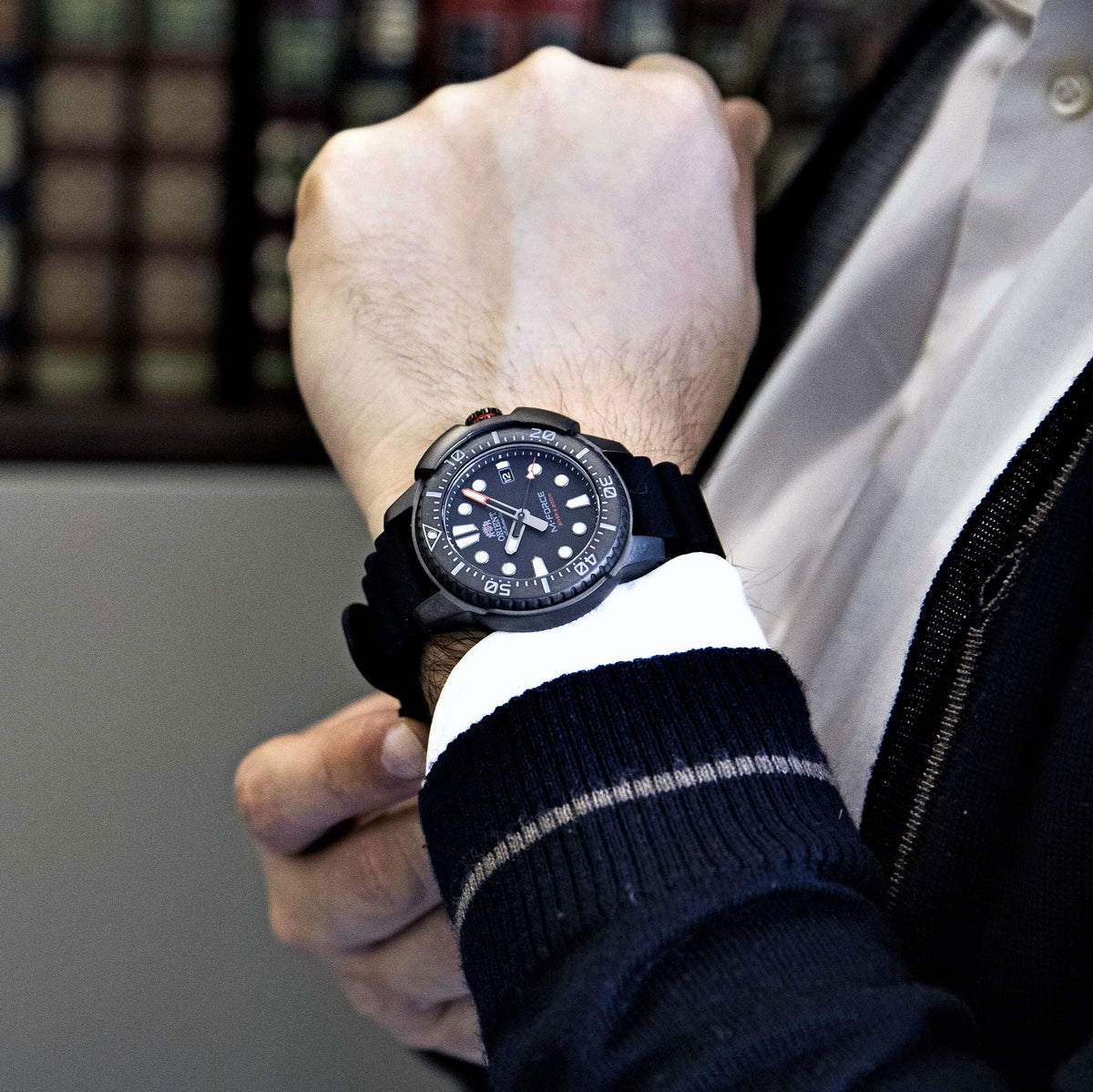 Relógio ORIENT Automático M-FORCE Divers RA-AC0L03B00B *Made in Japan
