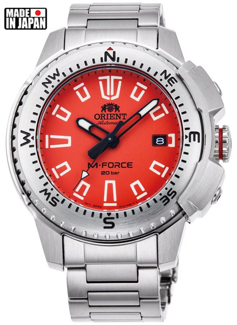 Relógio ORIENT Automático M-FORCE Divers RA-AC0N02Y10B *Made in Japan