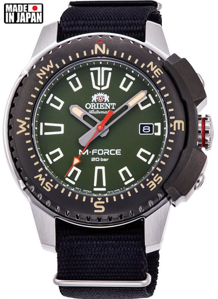 Relógio ORIENT Automático M-FORCE Divers RA-AC0N03E10B *Made in Japan
