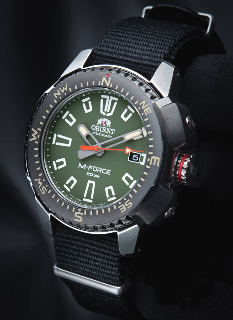 Relógio ORIENT Automático M-FORCE Divers RA-AC0N03E10B *Made in Japan