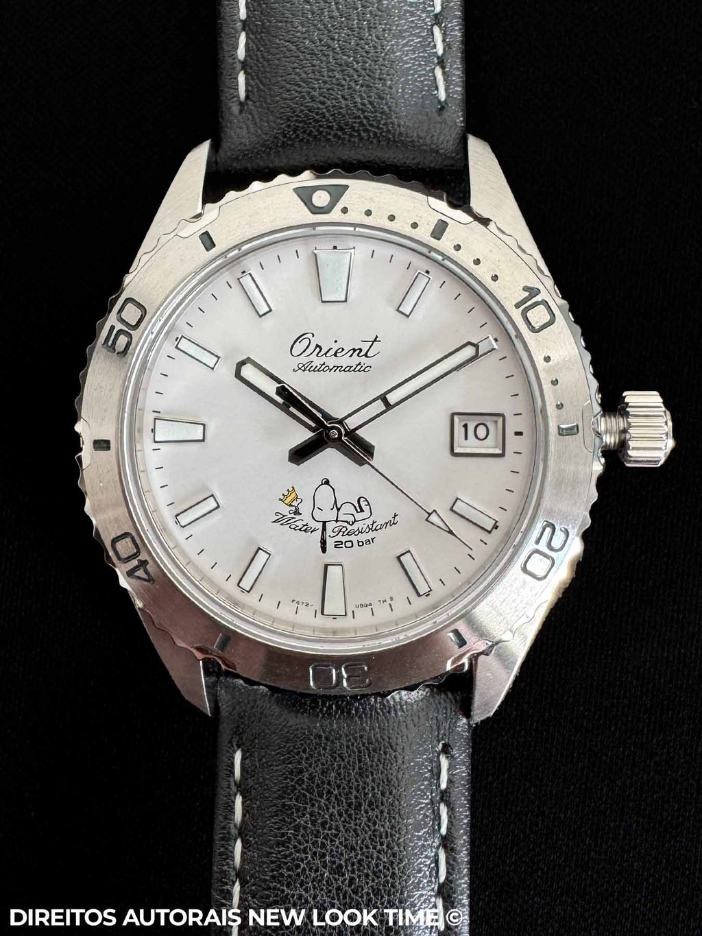 Relógio ORIENT 75th Anniversary Mako 40 Automático Snoopy Peanuts Edition RA-AC0Q08S30B
