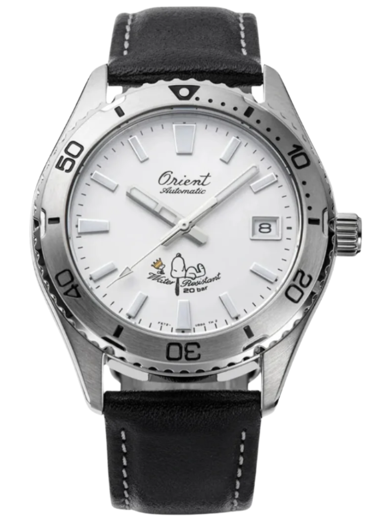 Relógio ORIENT 75th Anniversary Mako 40 Automático Snoopy Peanuts Edition RA-AC0Q08S30B