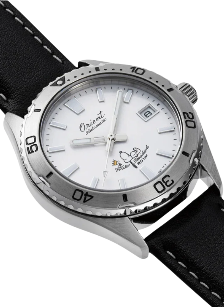Relógio ORIENT 75th Anniversary Mako 40 Automático Snoopy Peanuts Edition RA-AC0Q08S30B