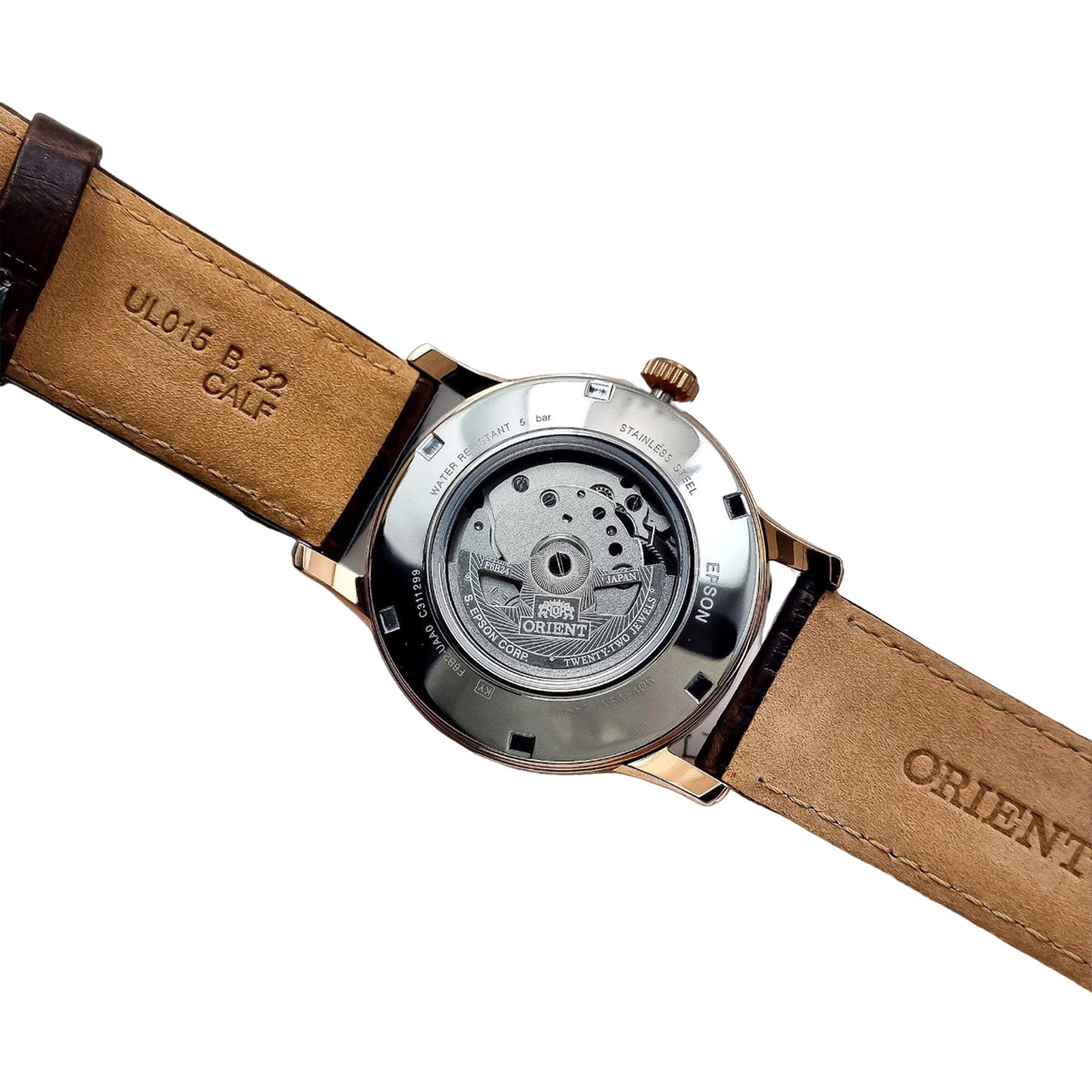 Relógio ORIENT Automático Sun & Moon RA-AK0007S30B *Made In Japan