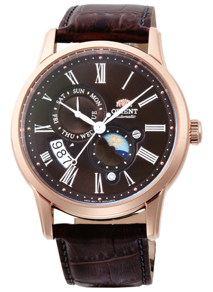 Relógio ORIENT Automático Sun & Moon RA-AK0009T30B
