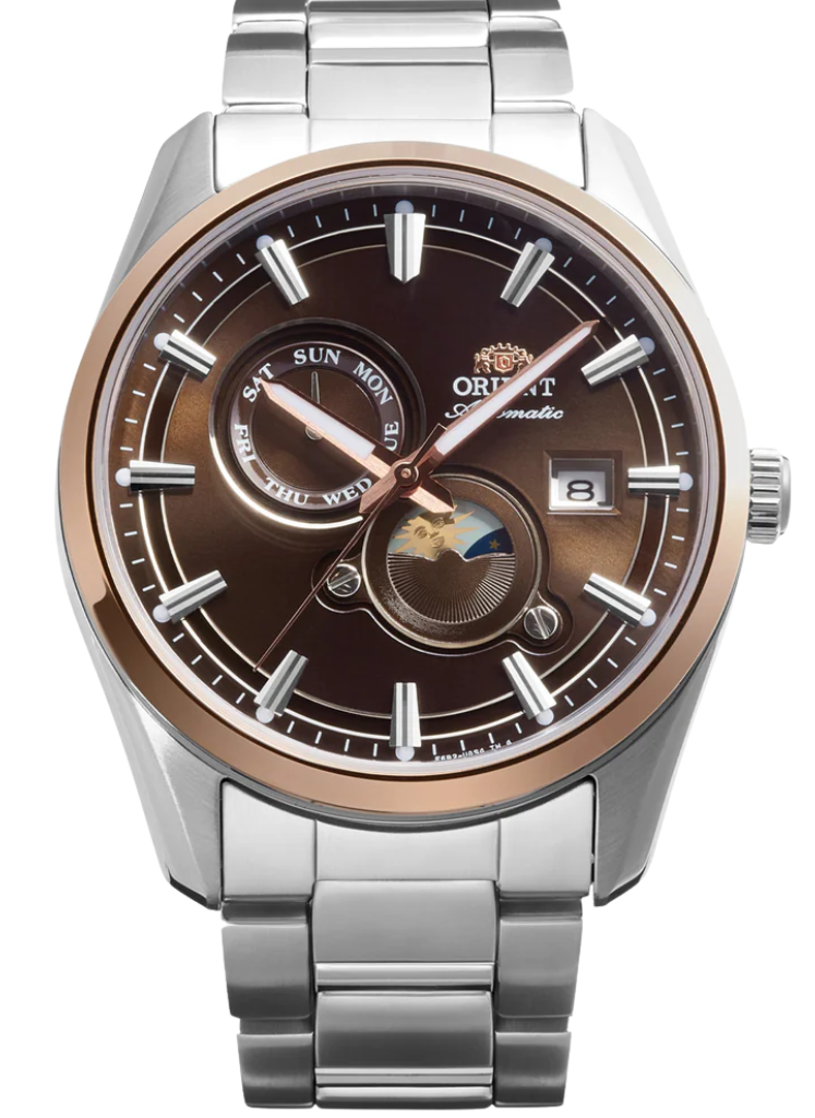 Relógio ORIENT Automático Stretto Sun & Moon RA-AK0313Y30B