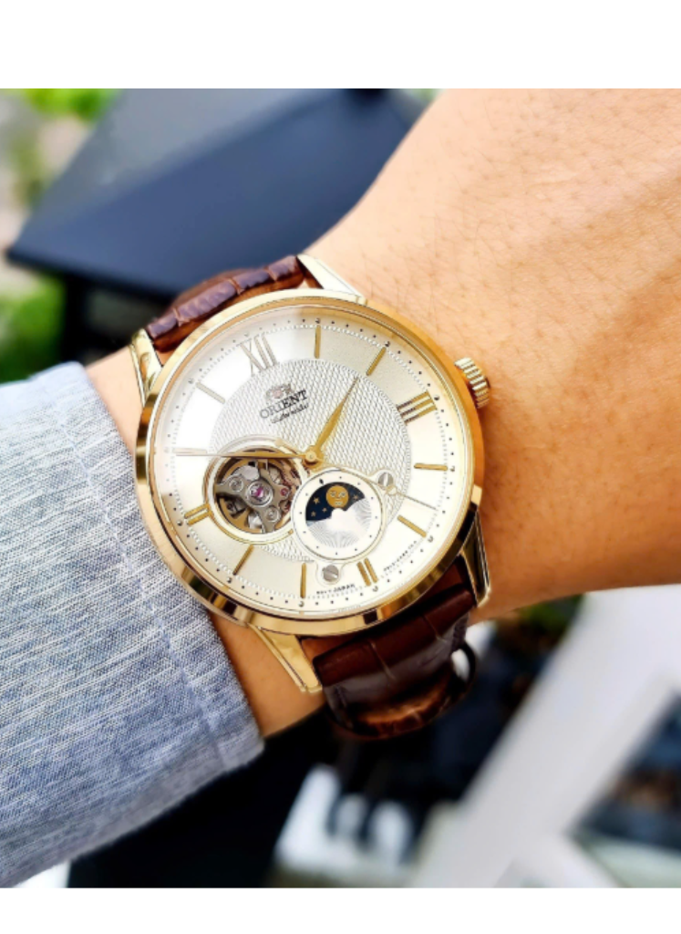 Relógio ORIENT Automático Sun & Moon RA-AS0010S30B