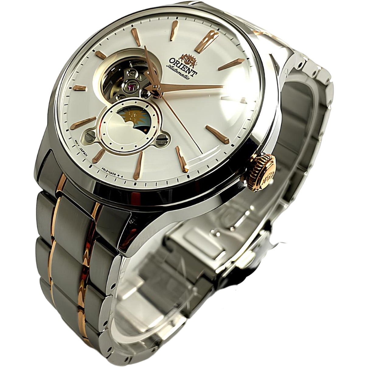 Relógio ORIENT Automático Bambino Sun & Moon RA-AS0101S10B
