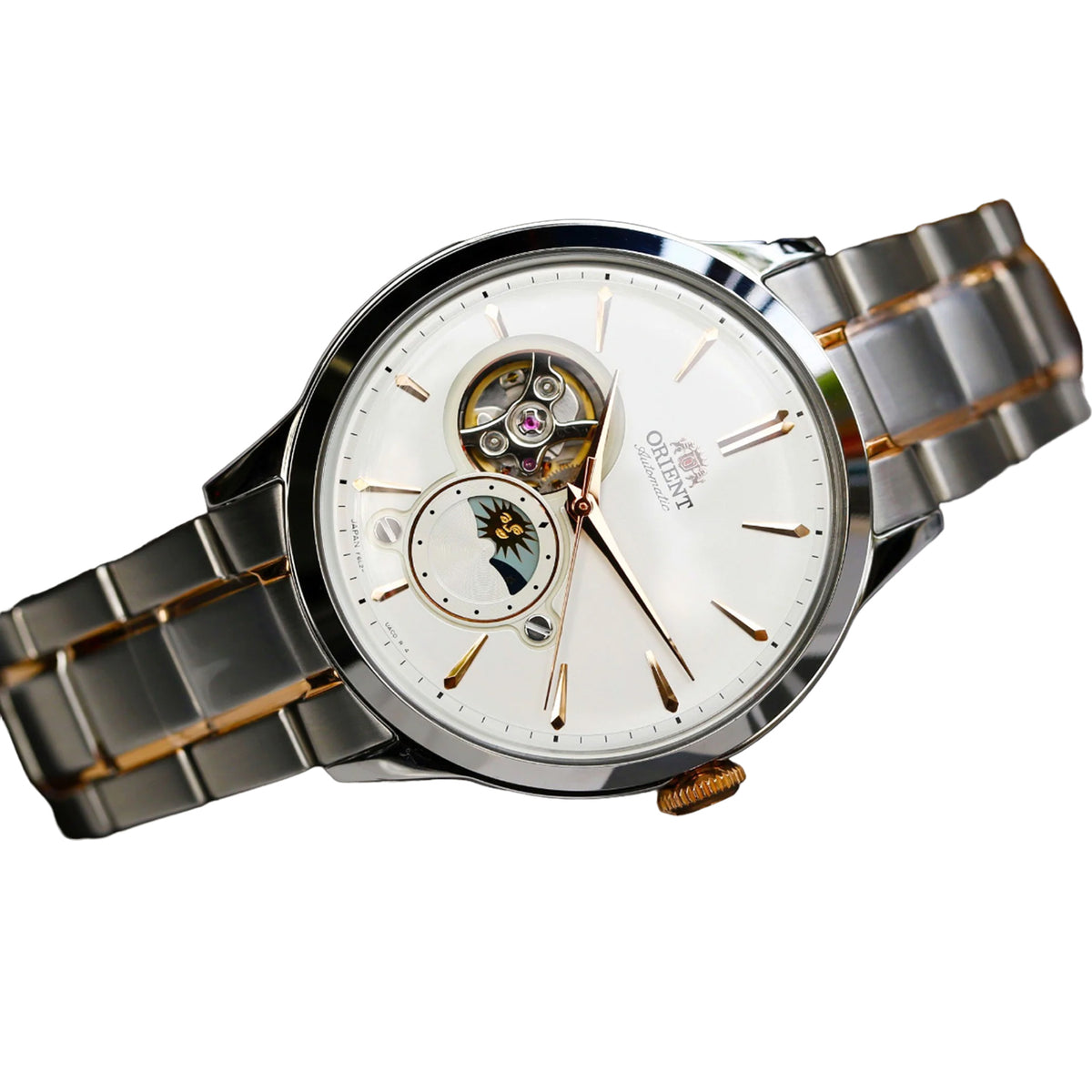 Relógio ORIENT Automático Bambino Sun & Moon RA-AS0101S10B