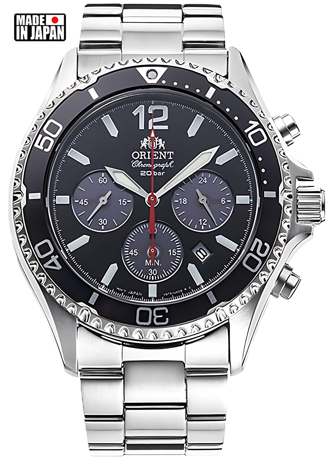 Relógio ORIENT Masculino Cronógrafo Mako RA-TX0202B10B *Solar