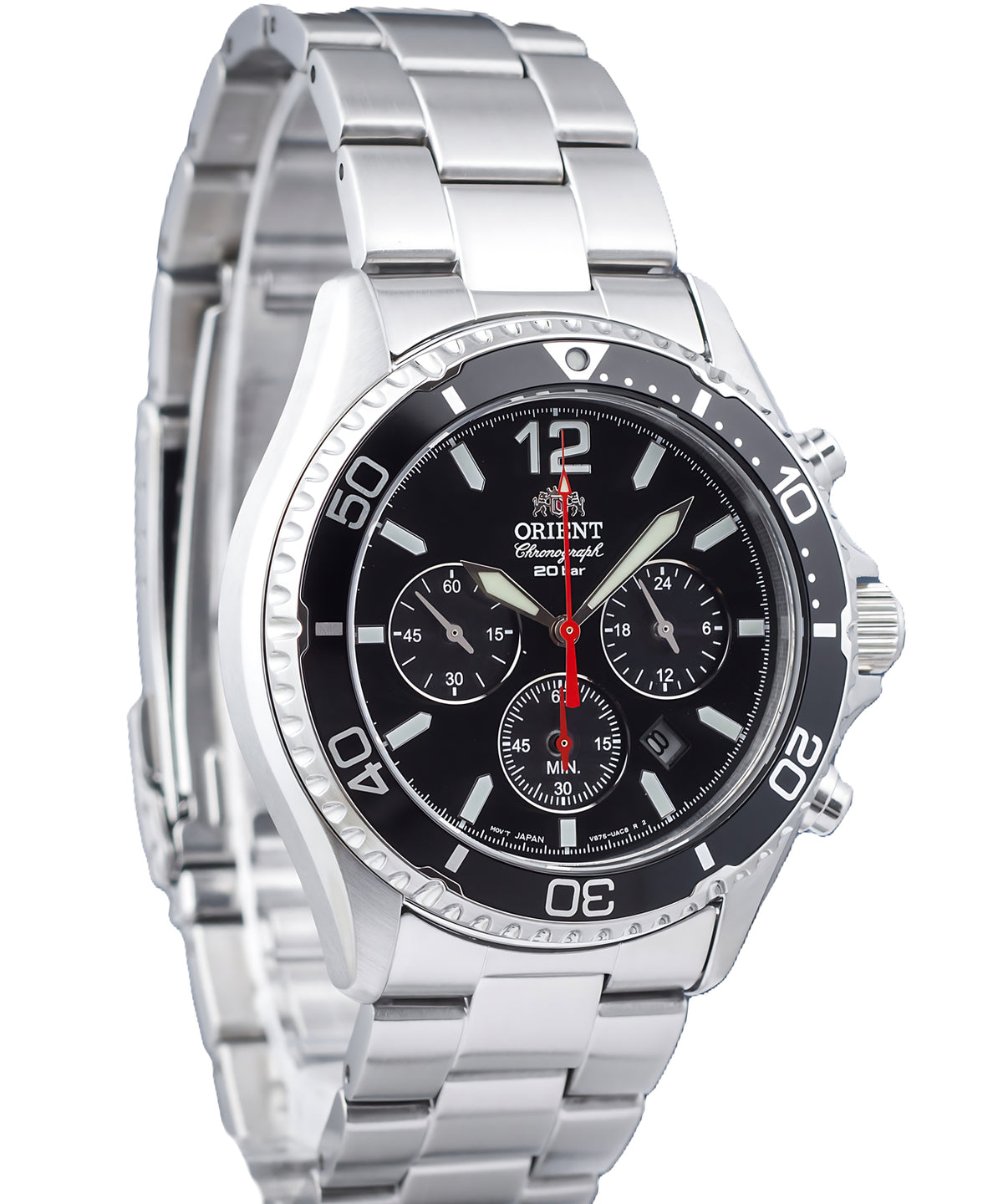 Relógio ORIENT Masculino Cronógrafo Mako RA-TX0202B10B *Solar