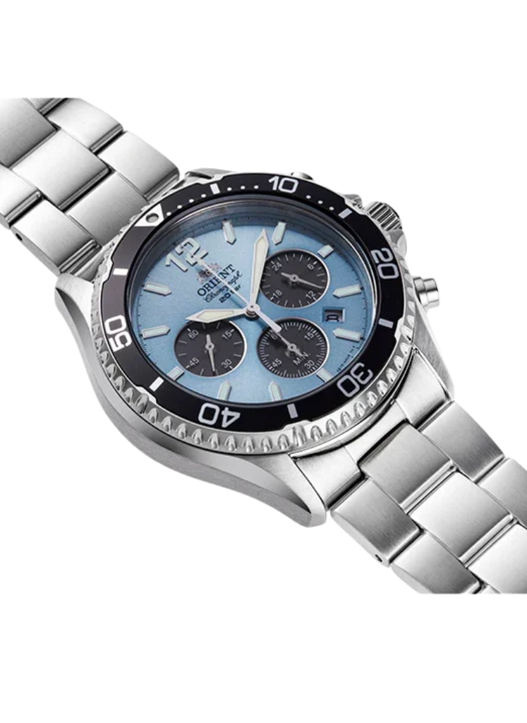 Relógio ORIENT Cronógrafo Mako RA-TX0206L10B A2SX *Solar