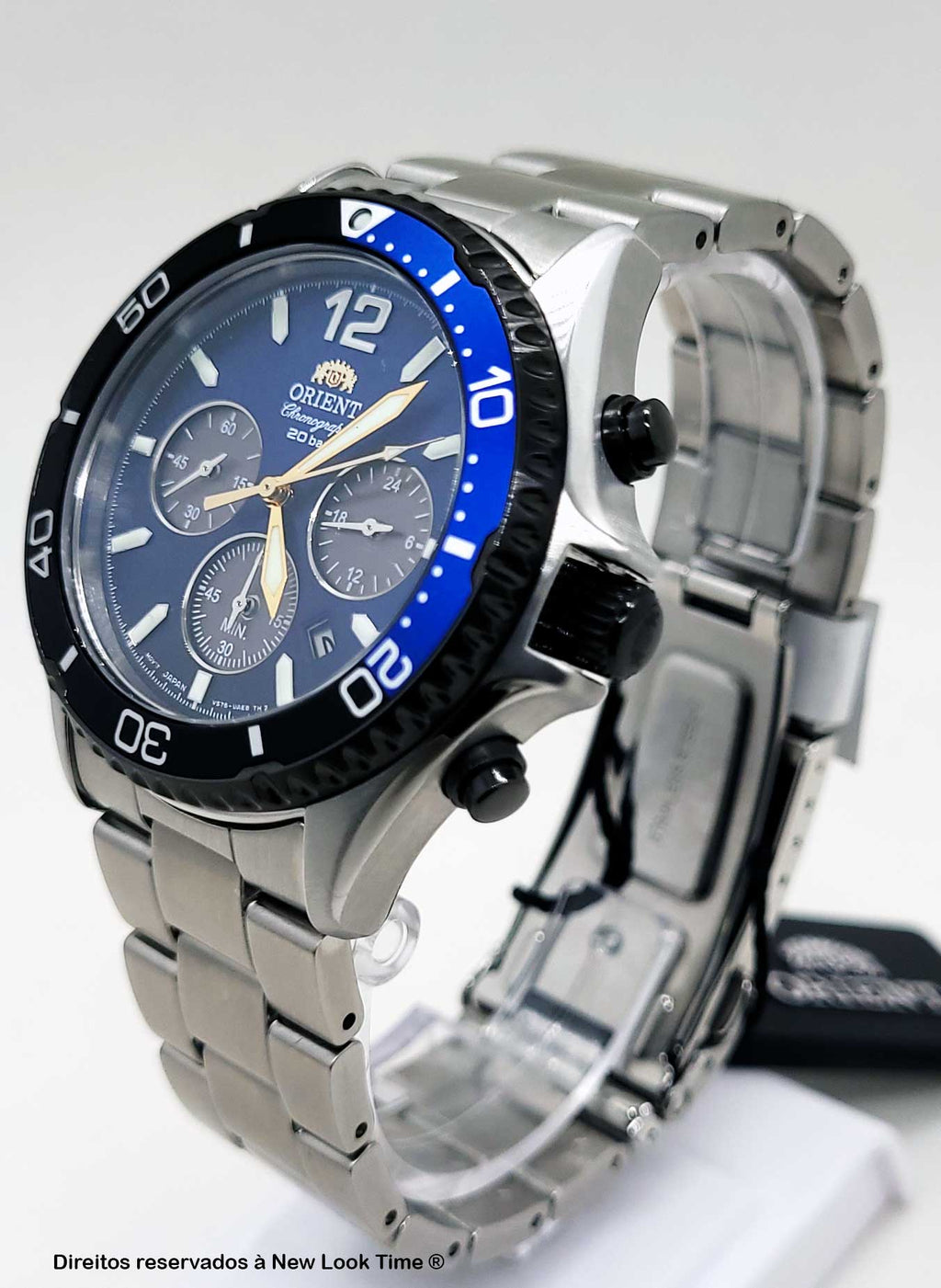Relógio ORIENT Cronógrafo Mako RA-TX0208L10B *Solar
