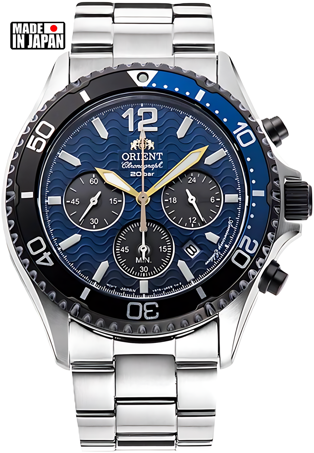 Relógio ORIENT Cronógrafo Mako RA-TX0208L10B *Solar