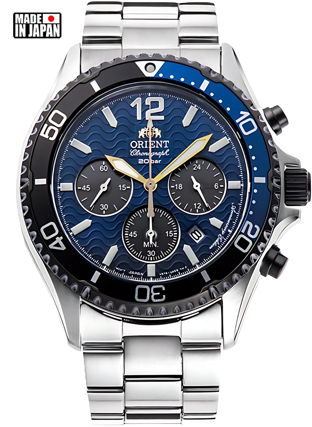 Relógio ORIENT Cronógrafo Mako RA-TX0208L10B *Solar