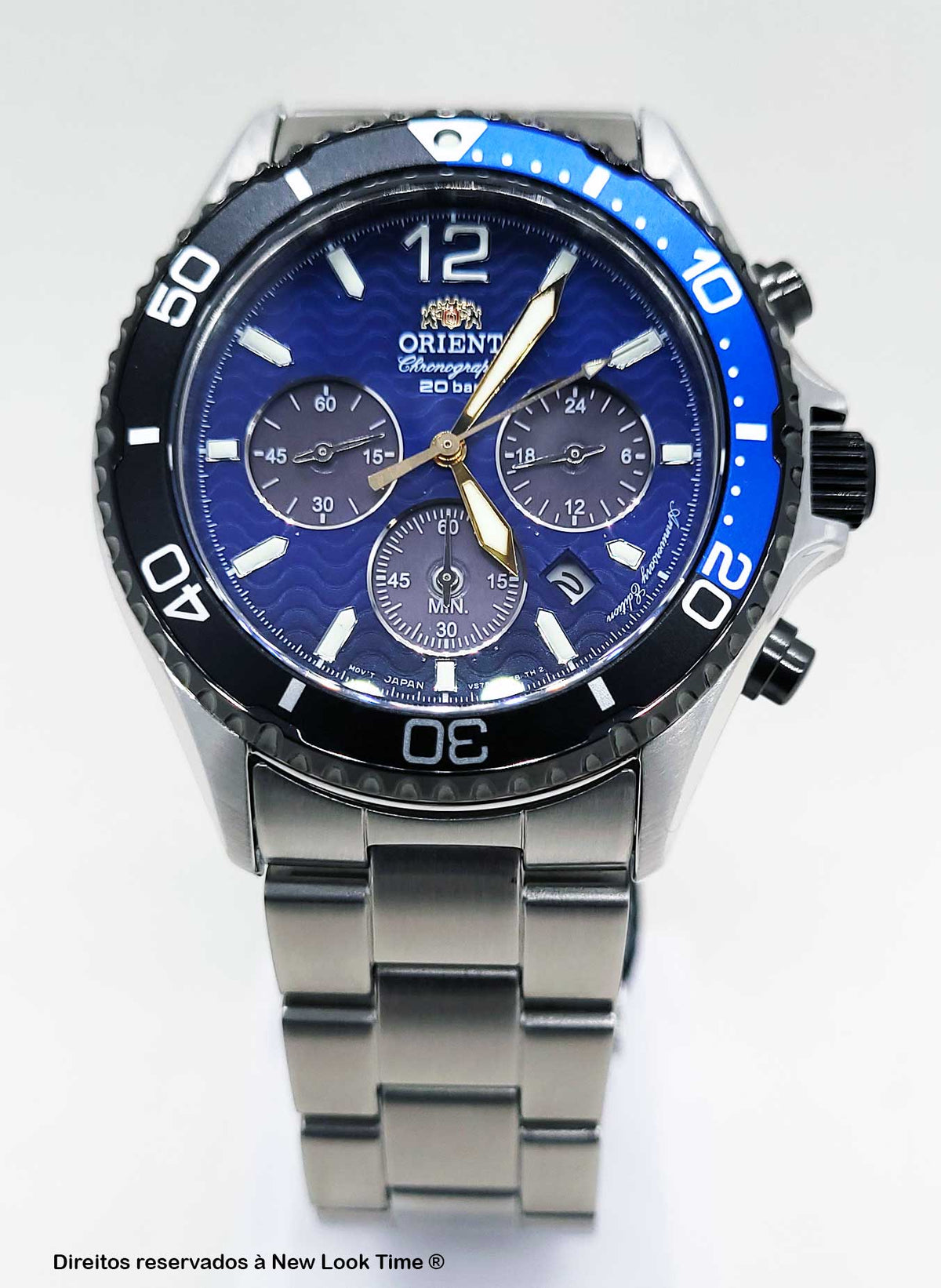Relógio ORIENT Cronógrafo Mako RA-TX0208L10B *Solar