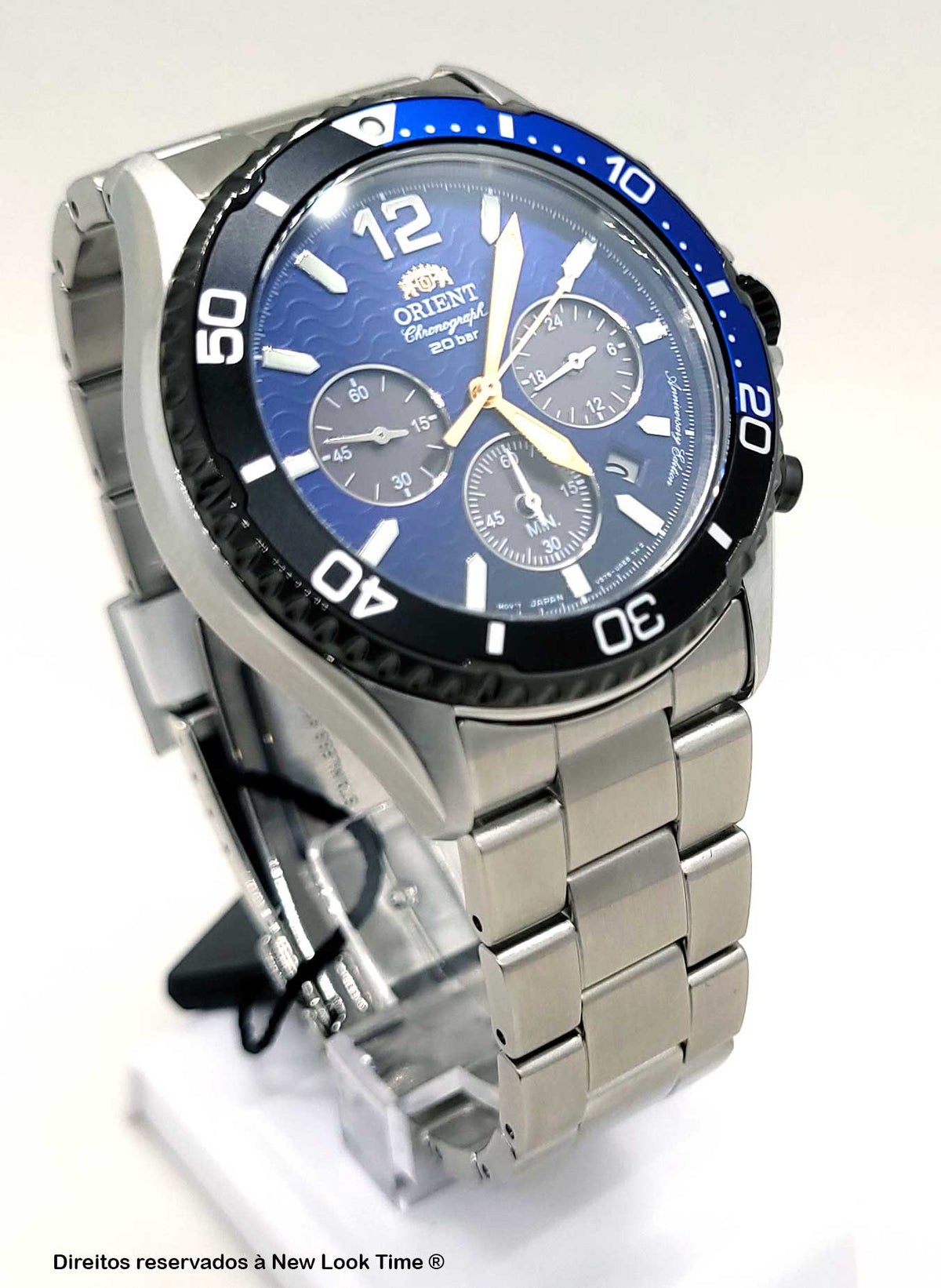 Relógio ORIENT Cronógrafo Mako RA-TX0208L10B *Solar