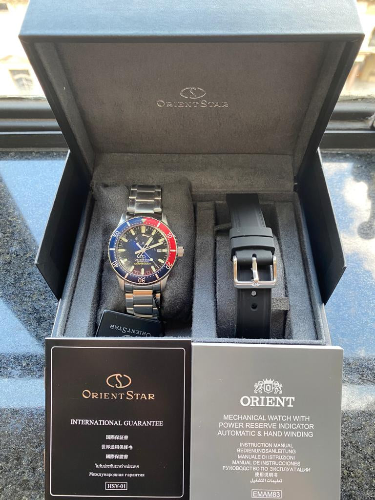 Relógio ORIENT Star Automático Scuba RE-AU0306L00B *Made in Japan