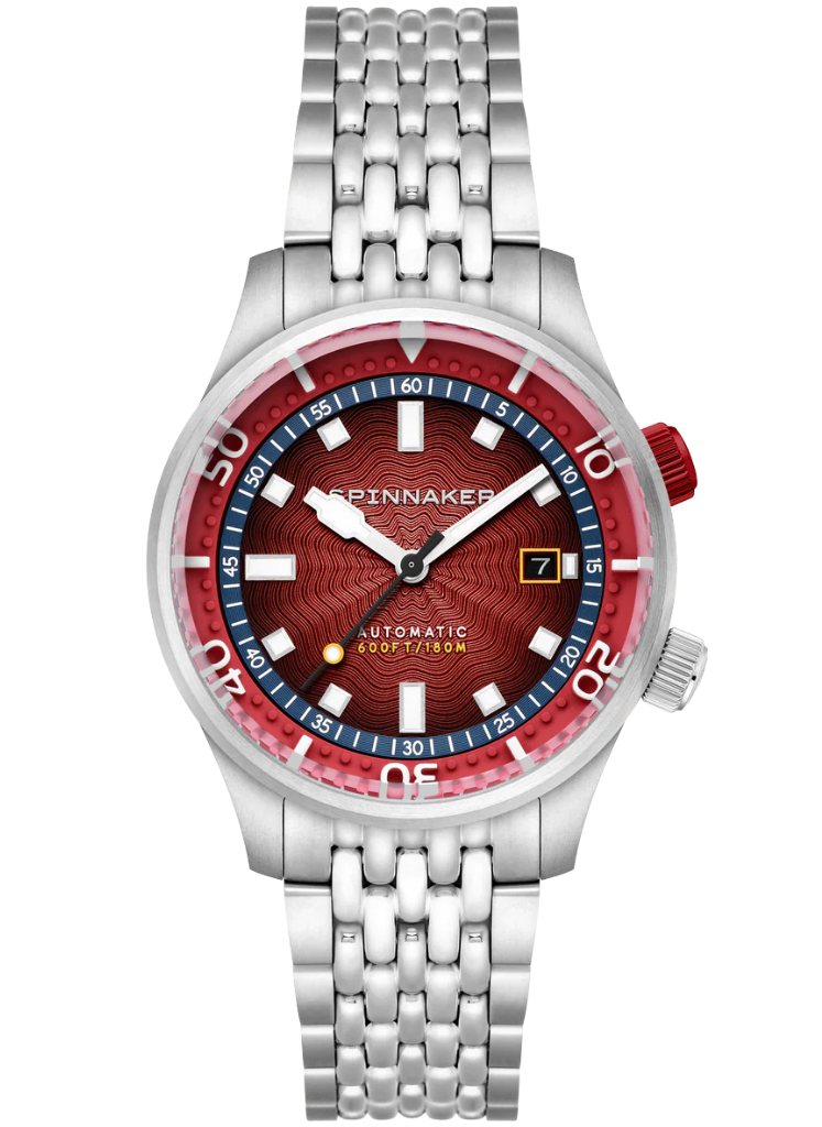 Relógio Spinnaker Automático Bradner SP-5062-BB Burgundy Surge
