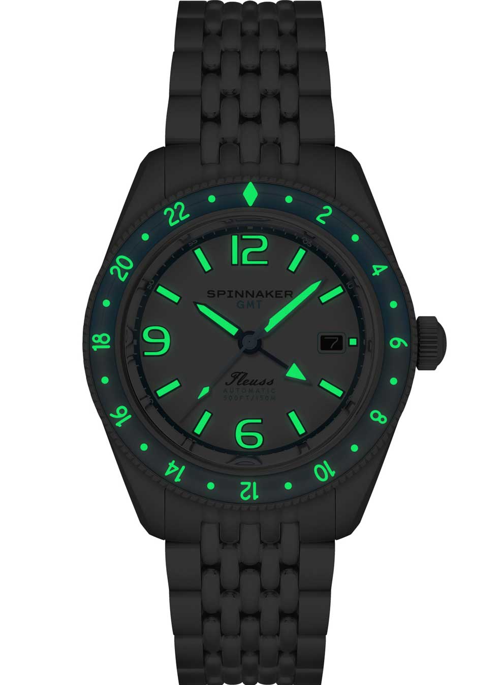 Relógio Spinnaker Automático Fleuss GMT SP-5120-22 *Kit Pulseira