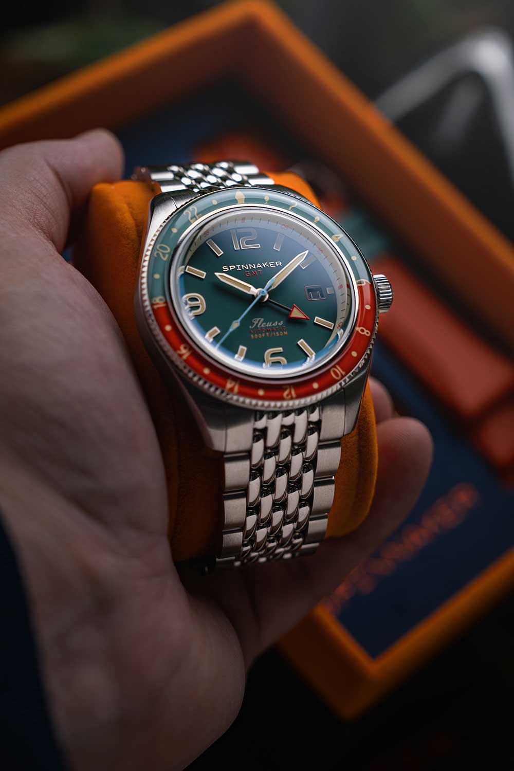 Relógio Spinnaker Automático Fleuss GMT SP-5120-33 *Kit Pulseira
