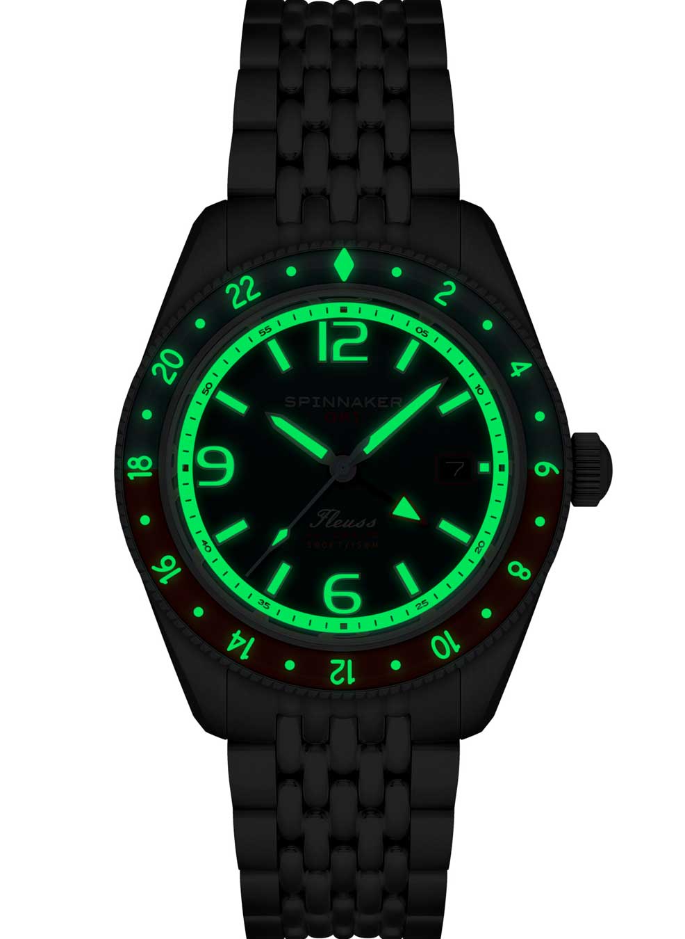 Relógio Spinnaker Automático Fleuss GMT SP-5120-33 *Kit Pulseira
