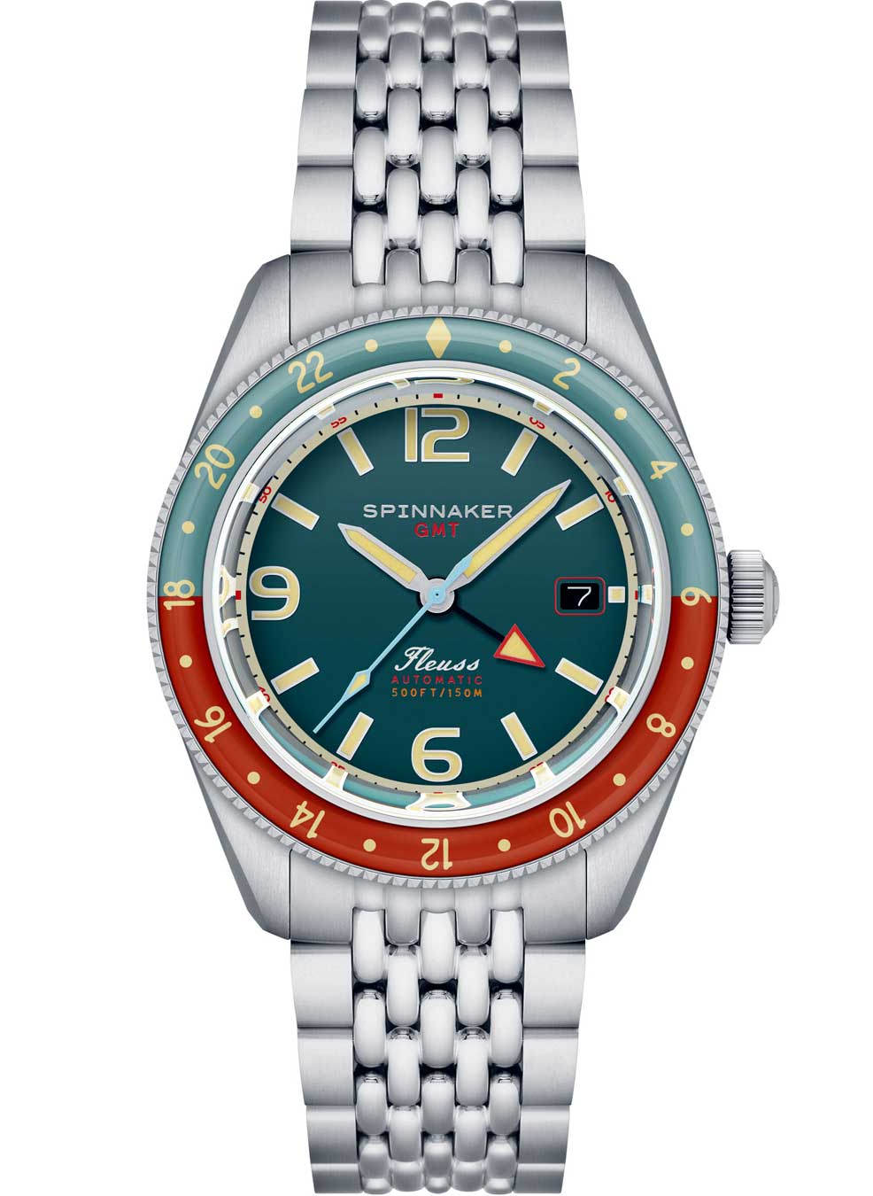 Relógio Spinnaker Automático Fleuss GMT SP-5120-33 *Kit Pulseira