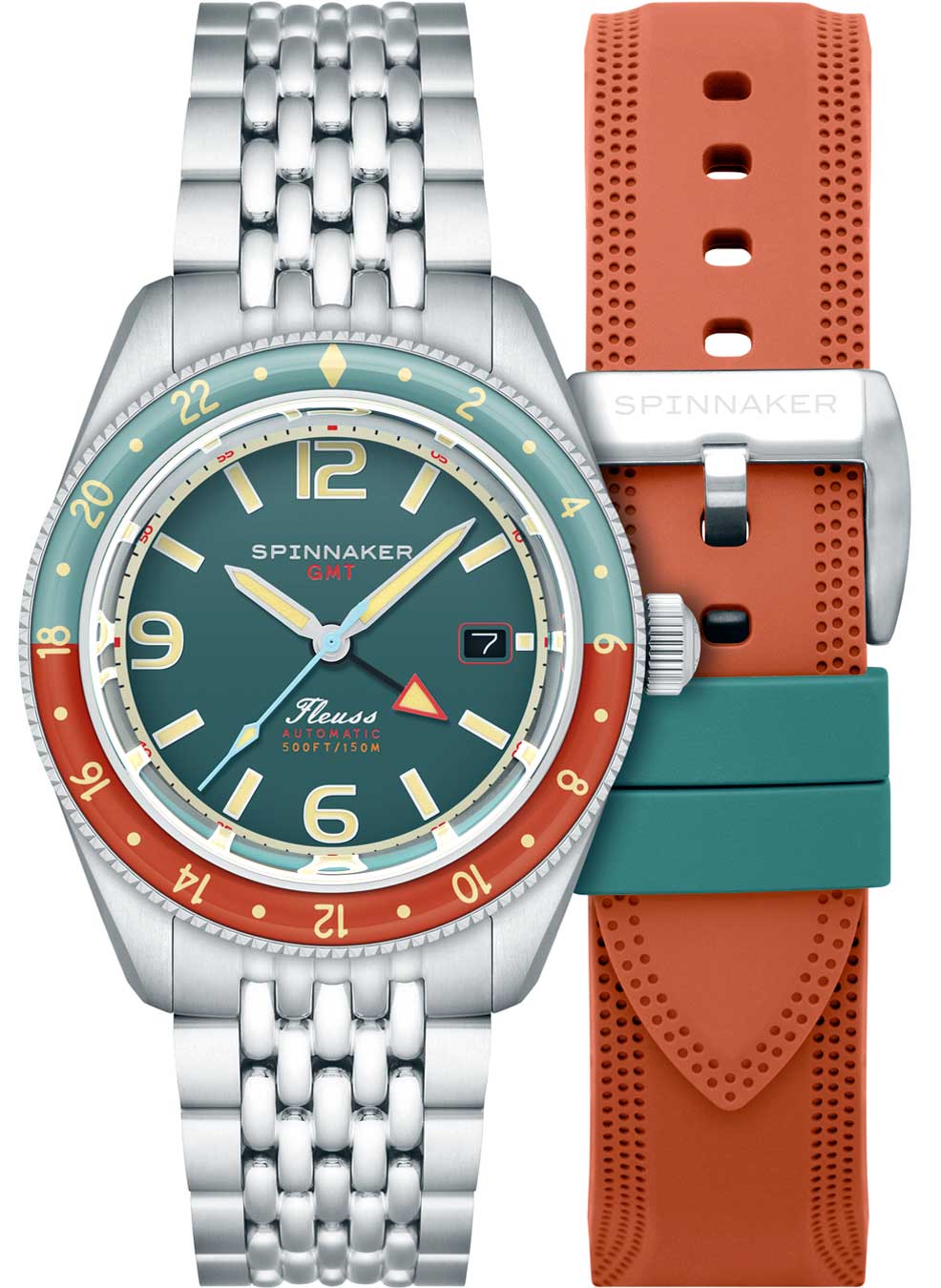 Relógio Spinnaker Automático Fleuss GMT SP-5120-33 *Kit Pulseira