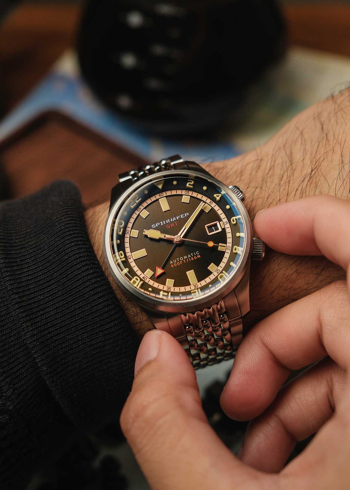Relógio Spinnaker Automático Bradner GMT SP-5121-22