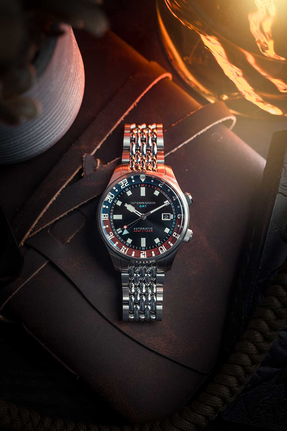 Relógio Spinnaker Automático Bradner GMT SP-5121-55 *Kit Pulseira Extra