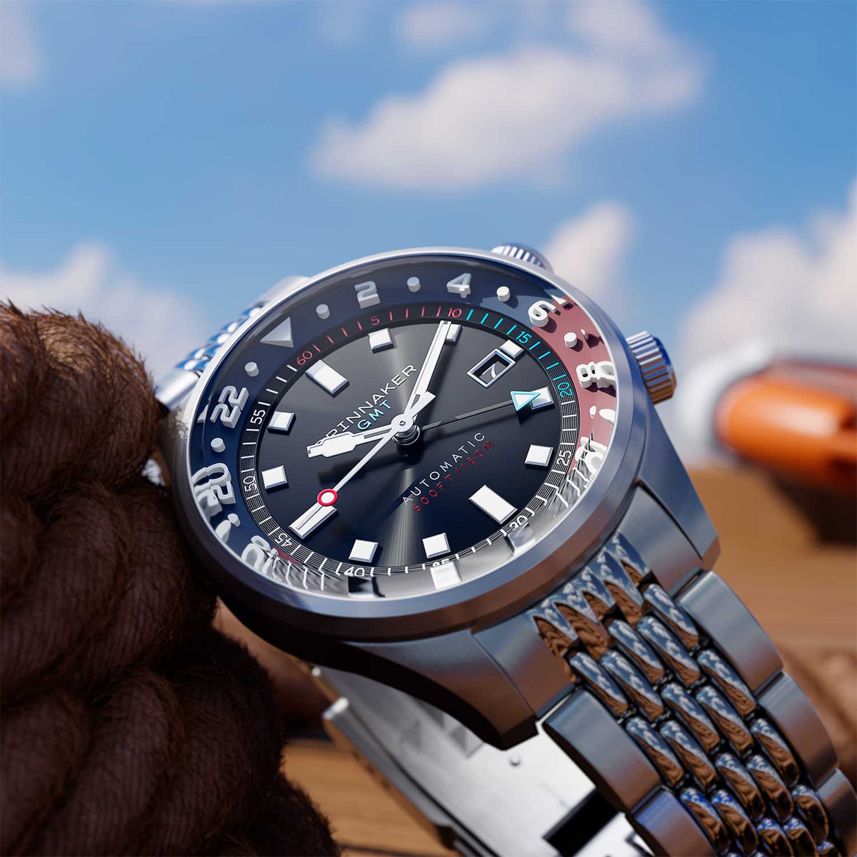 Relógio Spinnaker Automático Bradner GMT SP-5121-55 *Kit Pulseira Extra