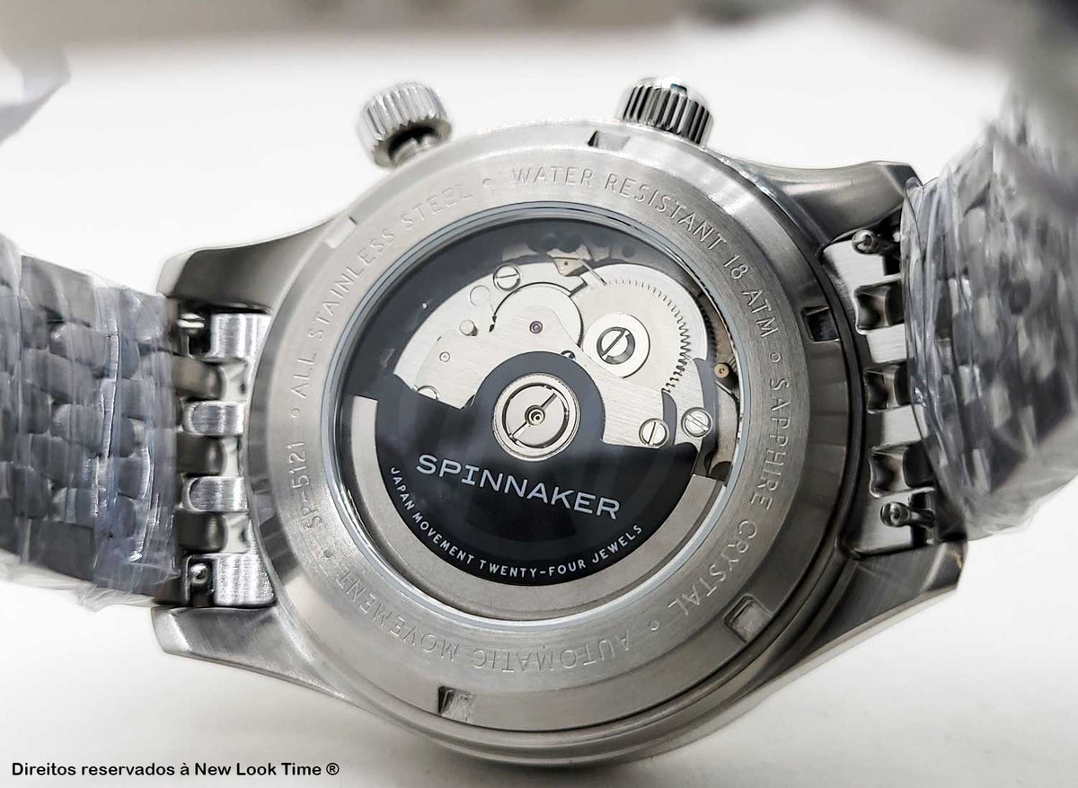 Relógio Spinnaker Automático Bradner GMT SP-5121-55 *Kit Pulseira Extra