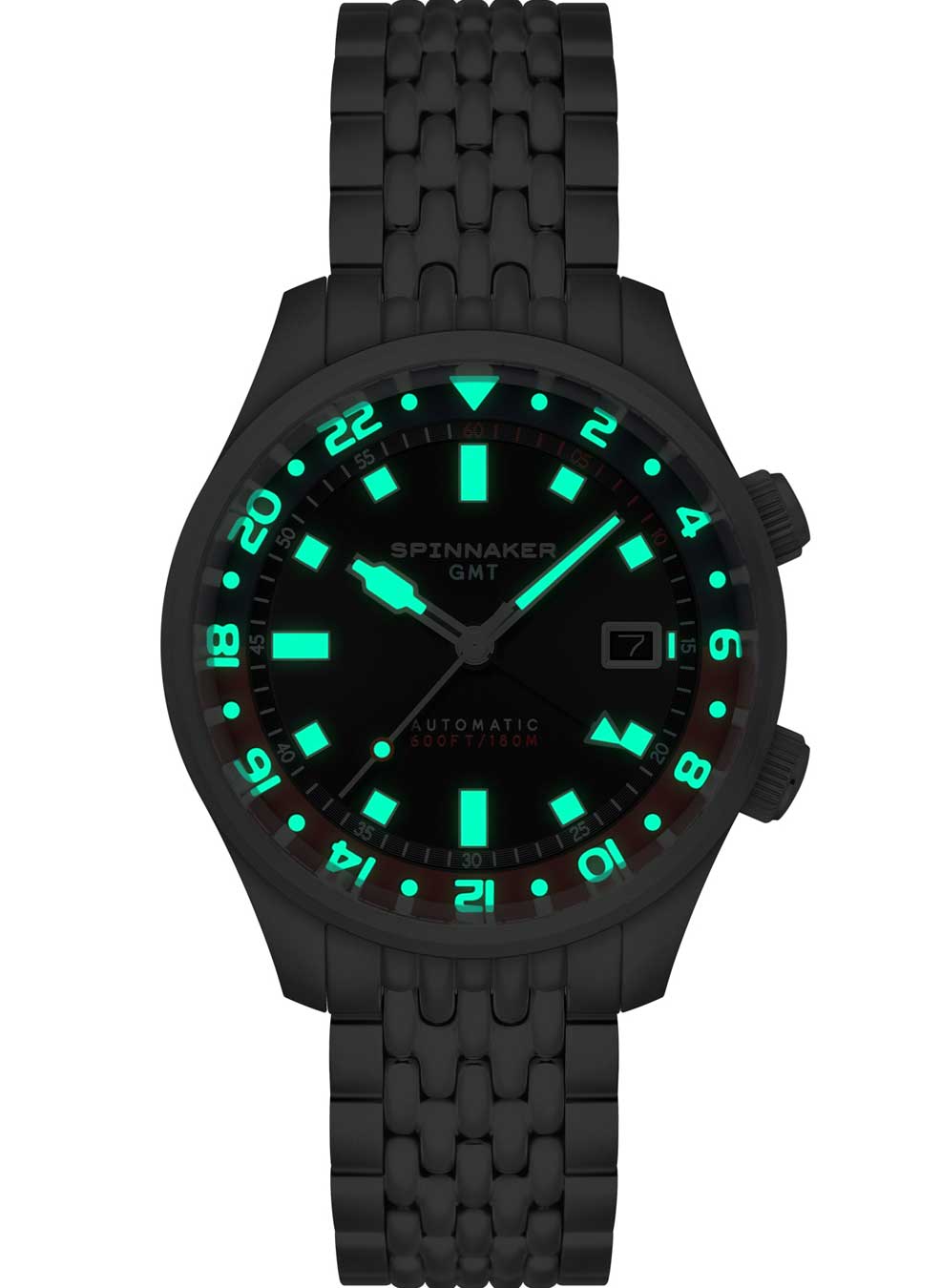 Relógio Spinnaker Automático Bradner GMT SP-5121-55 *Kit Pulseira Extra