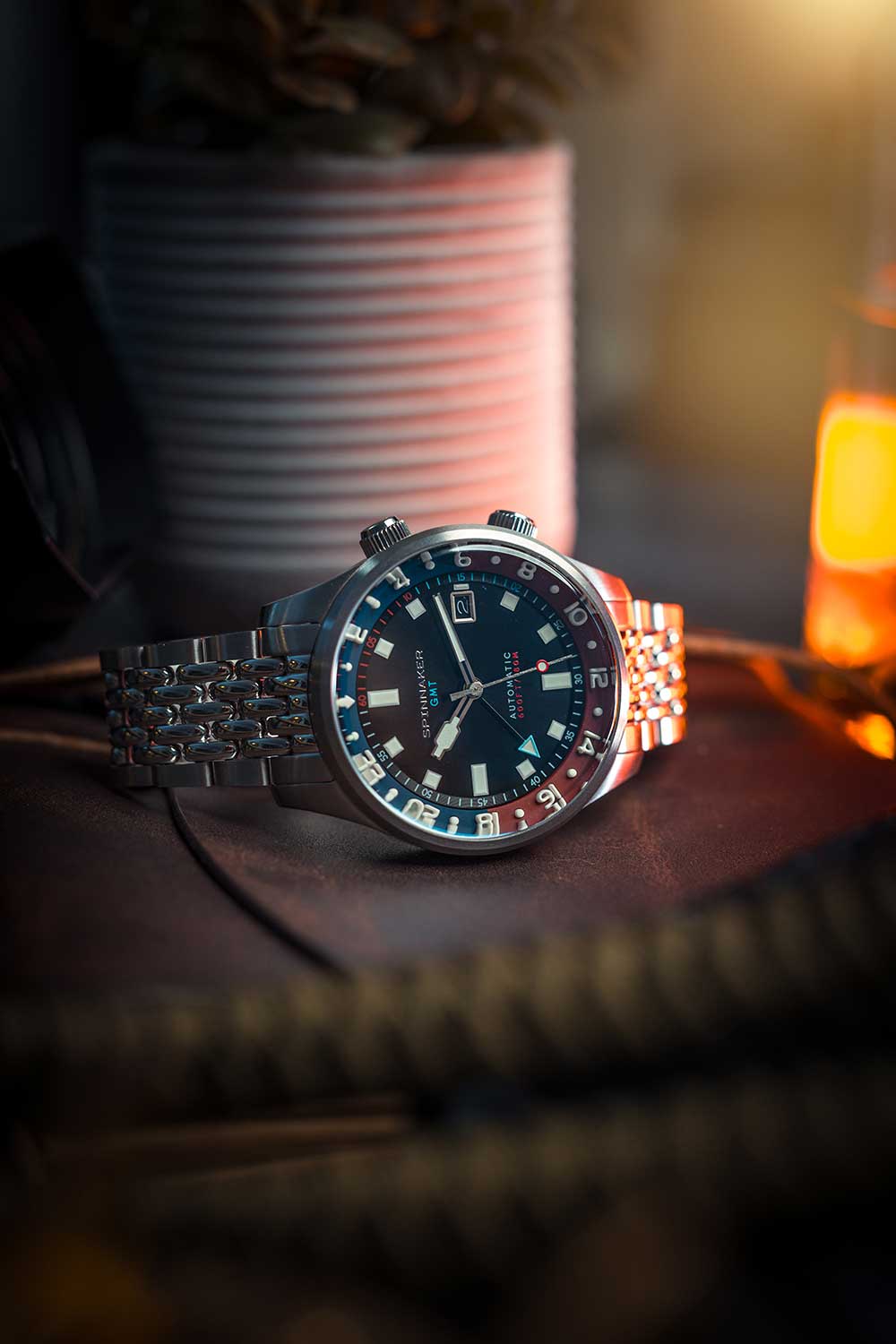 Relógio Spinnaker Automático Bradner GMT SP-5121-55 *Kit Pulseira Extra