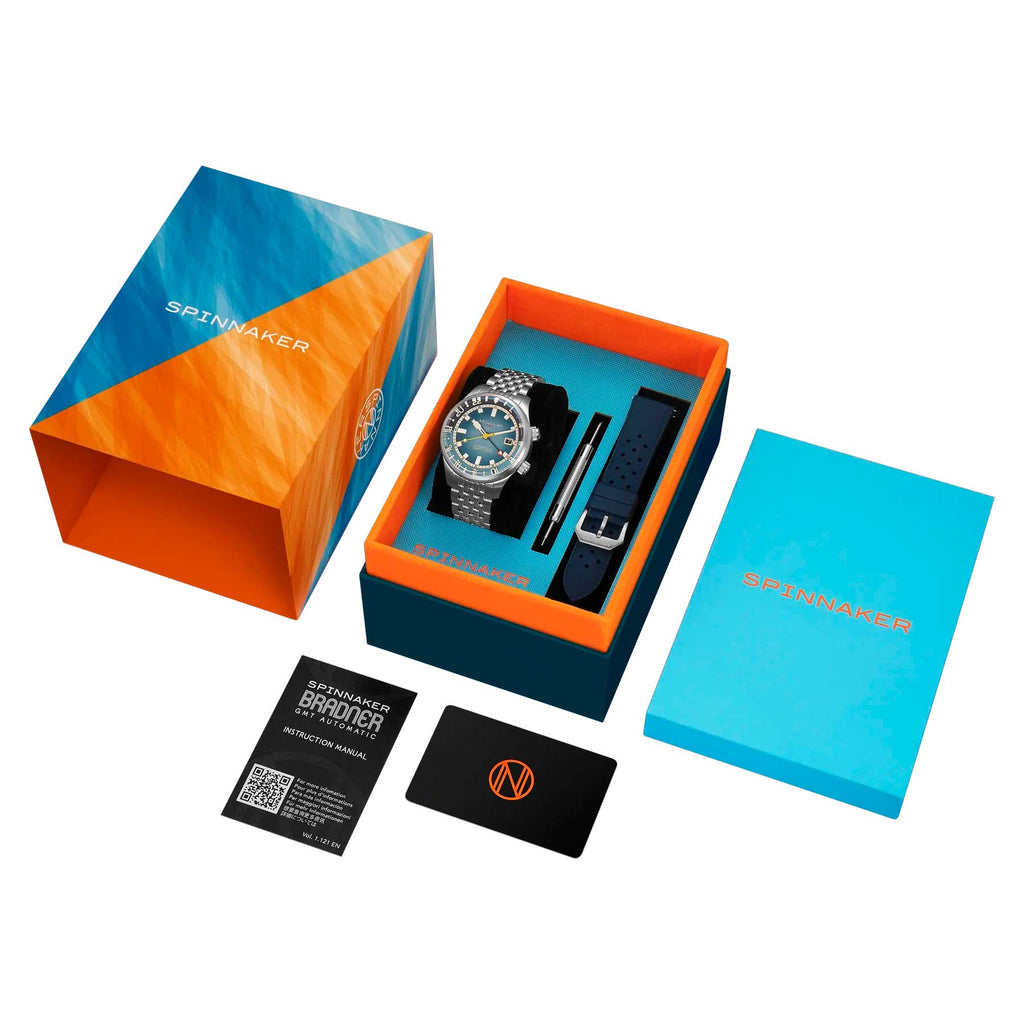 Relógio Spinnaker Automático Bradner GMT SP-5121-88 *Kit Pulseira Extra