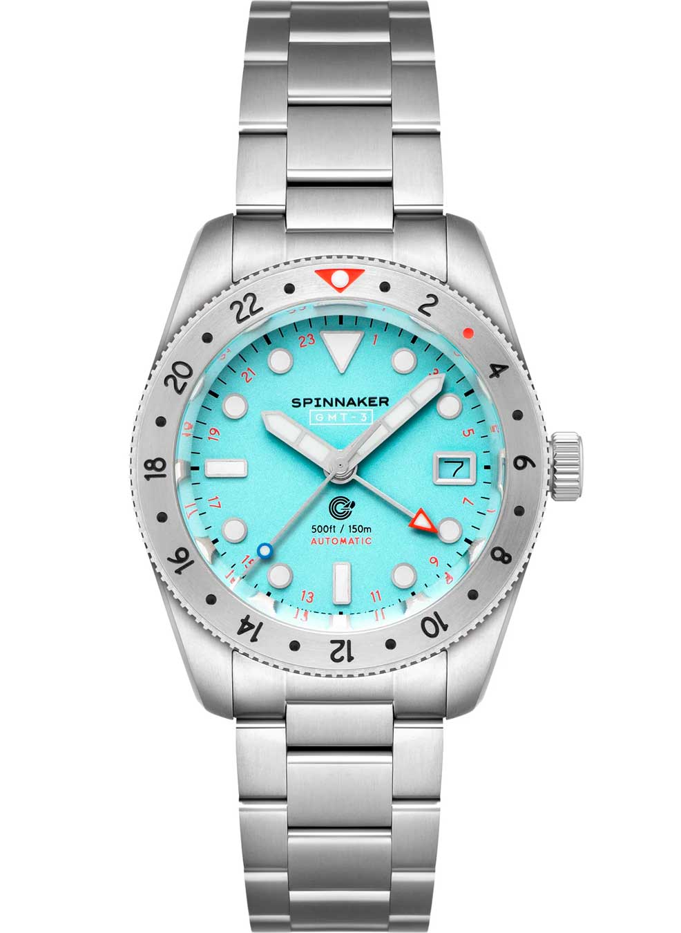 Relógio Spinnaker Automático Croft SP-5157-11 *39mm *Edição Ltda GMT-3