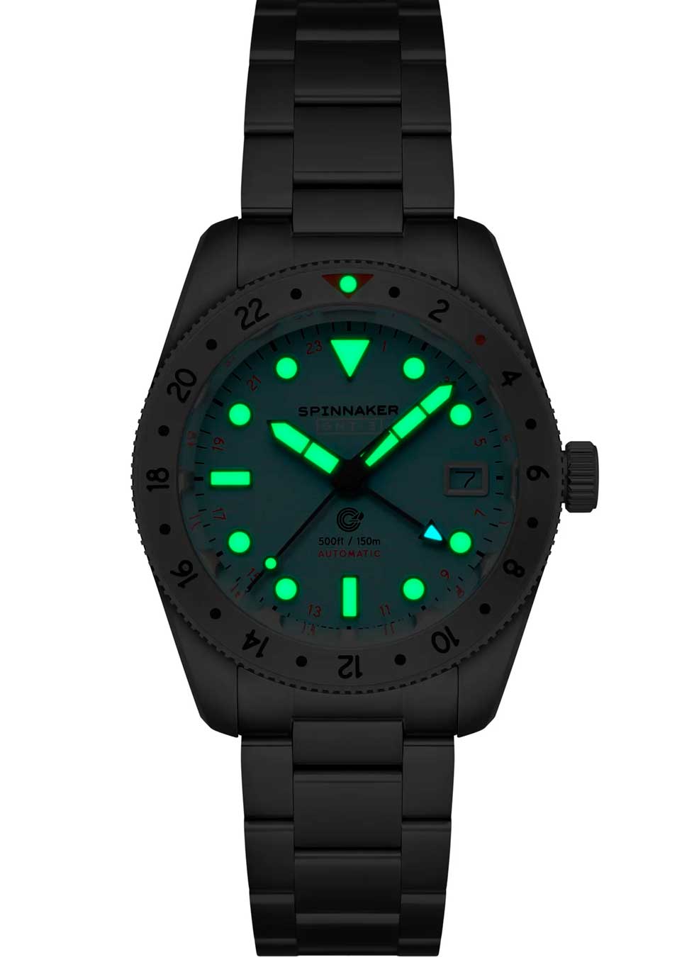 Relógio Spinnaker Automático Croft SP-5157-11 *39mm *Edição Ltda GMT-3