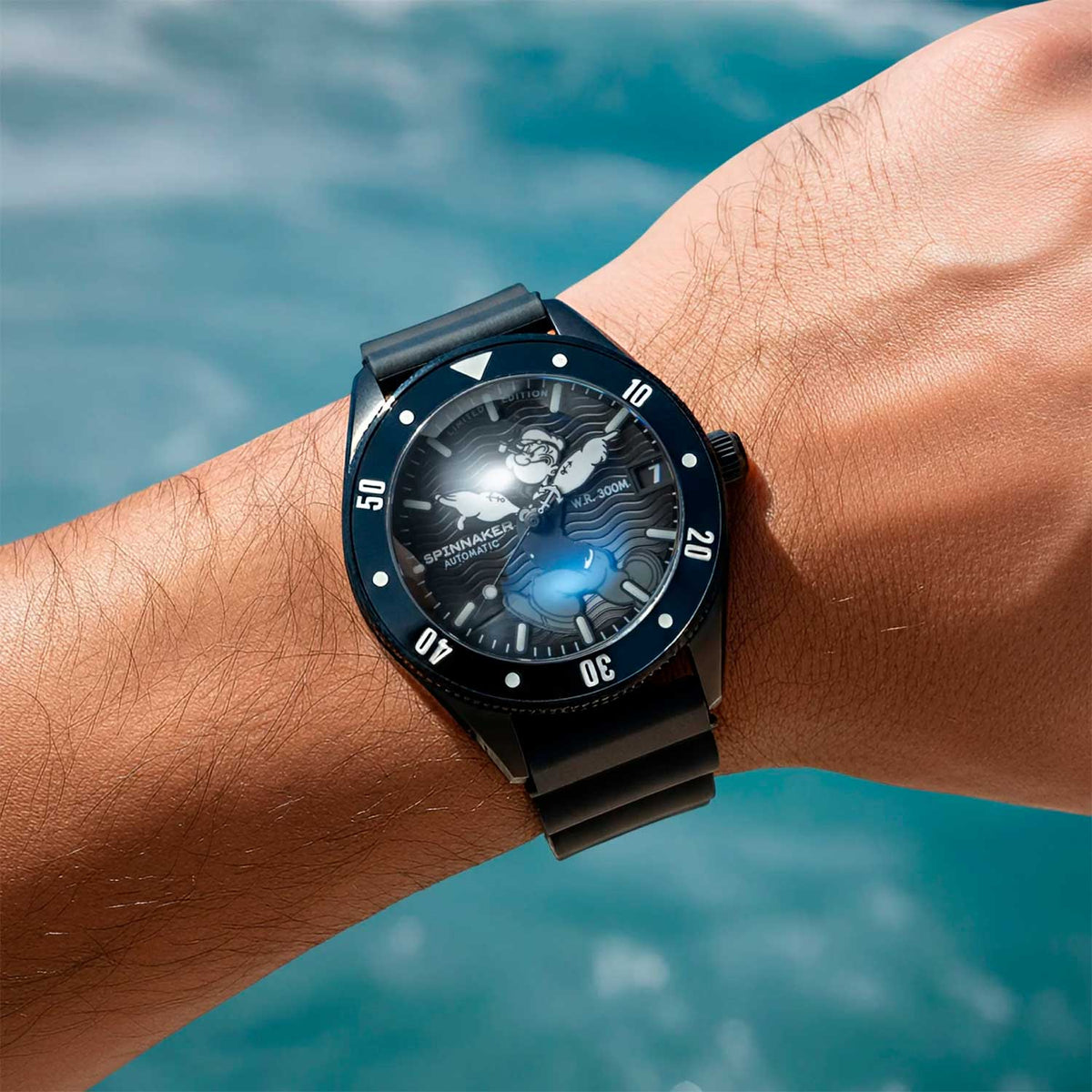Relógio Spinnaker Automático Challenger SP-5163-03 *42mm *Collab Popeye
