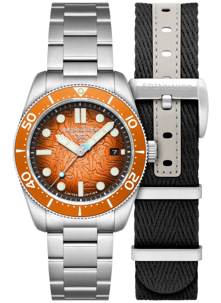 Relógio Spinnaker Automático CROFT MID-SIZE Sunrise Splash SP-5177-33 *Ed Ltda do Projeto Golfinho