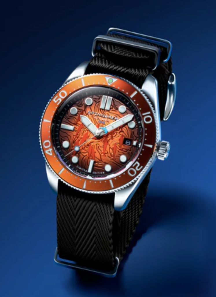 Relógio Spinnaker Automático CROFT MID-SIZE Sunrise Splash SP-5177-33 *Ed Ltda do Projeto Golfinho