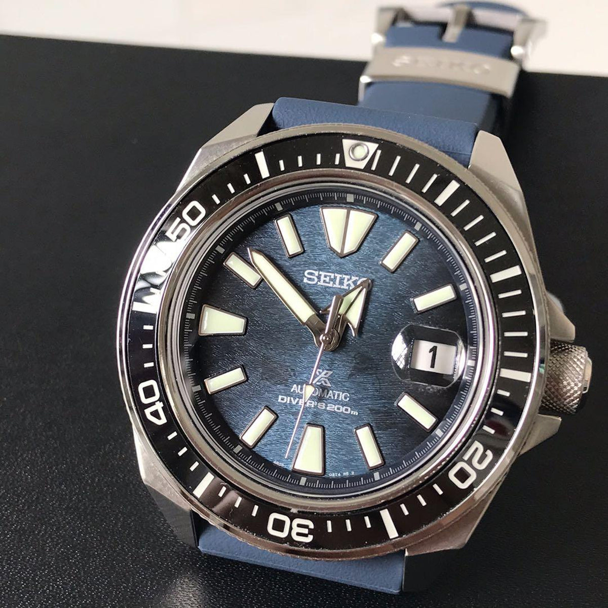 Relógio SEIKO Prospex Automático Samurai Dark Manta Ray SRPF79
