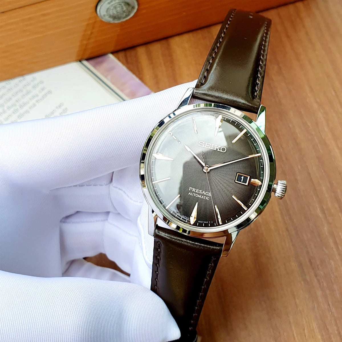 Relógio SEIKO Presage Automático Irish Coffee SRPJ17 *Made In Japan