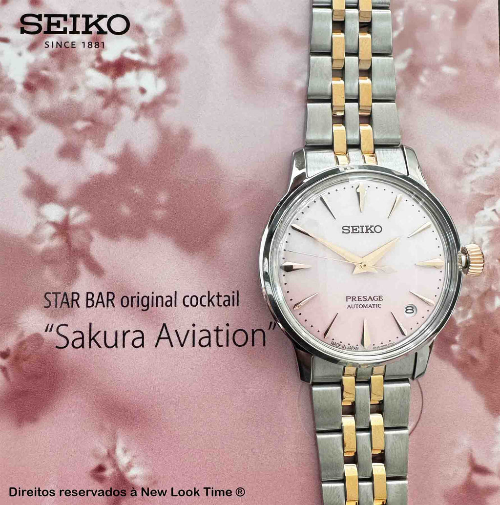 Relógio SEIKO Feminino Presage Automático Cocktail Time SRPM06J1