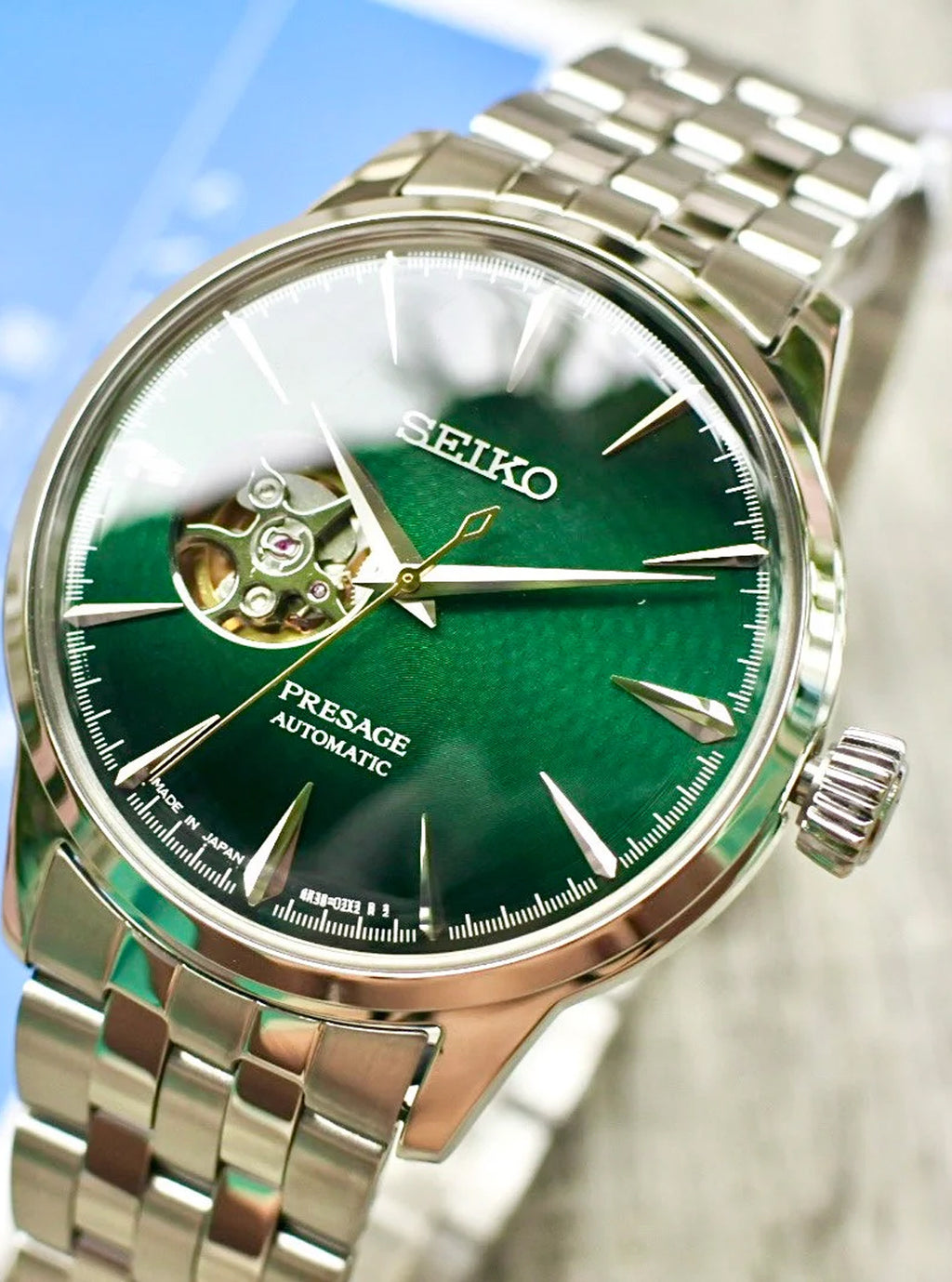 Relógio SEIKO Presage Automático Cocktail Time SSA441J1 *Open Heart