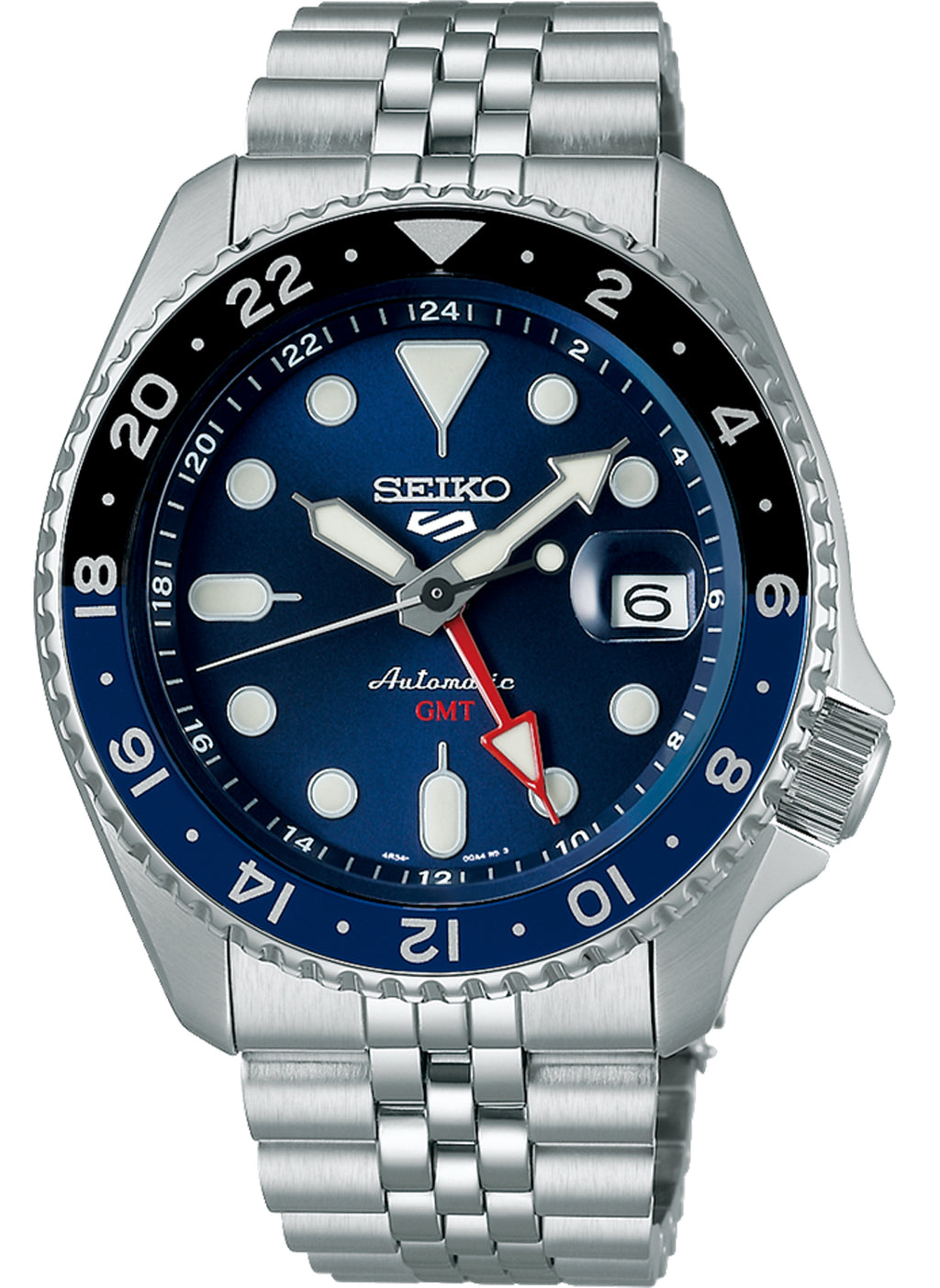 Relógio New SEIKO 5 Automático Sports GMT SSK003